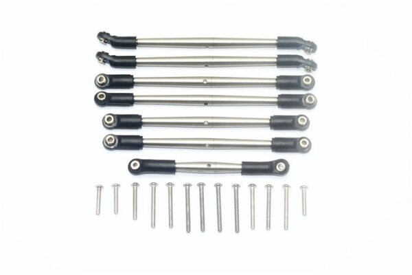 Edelstahl Spurstangen Set mit Kugelpfannen (7 Stk.)