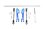 Stabilisator Set hinten blau