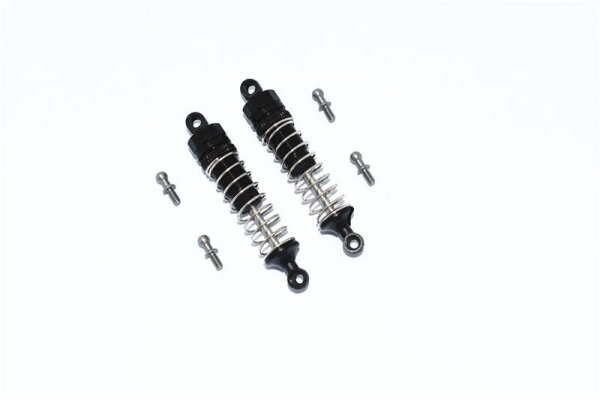 Aluminium Dämpfer v/h (59mm) schwarz