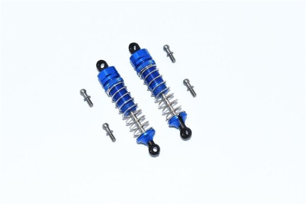 Aluminium Dämpfer v/h (59mm) blau