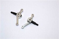 Aluminium Lenkhebel mit Achse vorn silber