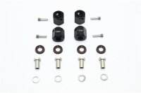 Aluminium Hex Adapter 12mm schwarz (4 Stk.)