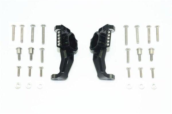 Aluminium C-Hub Set vorn schwarz