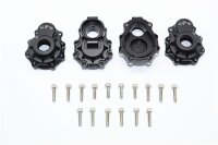 Aluminium Radträgergehäuse hinten schwarz (2 Stk.)