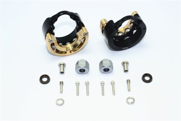 Messing Achsengewicht, Alu-Portalgeh., Hex +6mm schw. (56g)