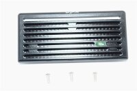 Aluminium Grill Schutzgitter horizontal schwarz