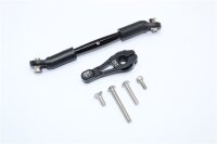 Aluminium Servo Horn 25T mit Spurstange schwarz