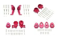 Alum. Lenkhebel, C-Hub, Radträger, Portalgehäuse rot