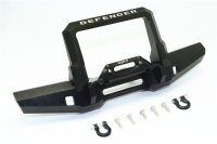 Aluminium Bumper vorn mit D-Rings schwarz