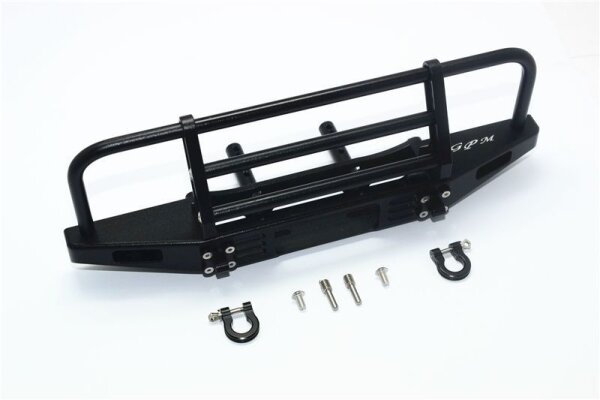 Aluminium Brush Guard Bumper einstellbar vorn schwarz