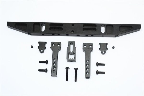 Aluminium Bumper hinten mit D-Rings (Classic) schwarz