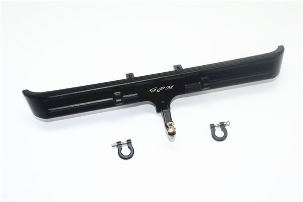 Alum. Bumper hinten mit D-Rings, Abschleppkupplung schwarz