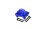 Achsen-Abdeckung 7075-T6 Aluminium blau v/h