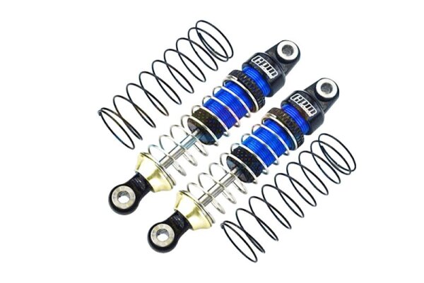 Dämpfer 6061-T6 Aluminium blau 52mm mit Federn v/h