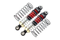 Dämpfer 6061-T6 Aluminium rot 52mm mit Federn v/h