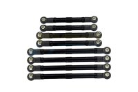 Spurstangen-Set 6061-T6 Aluminium schwarz