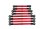 Spurstangen-Set 6061-T6 Aluminium rot