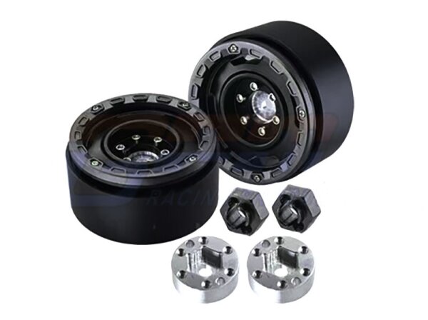 SLVR Beadlock 1.33 4-Loch-Felgen Alu schwarz 37x20mm (2)
