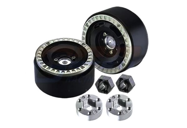 SLVR Beadlock 1.33 6-Loch-Felgen Alu silber 37x20mm (2)