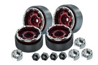 SLVR Beadlock 1.0 Stern-Felgen Alu rot 26,5x13,2mm (4)