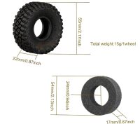 SLVR Grip-Reifen 1.0 mit Einlagen 55x22mm (4)