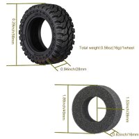 SLVR Grip-Reifen 1.33 mit Einlagen 58x24mm (4)