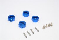 Aluminium Hex Adapter blau (4 Stk.)
