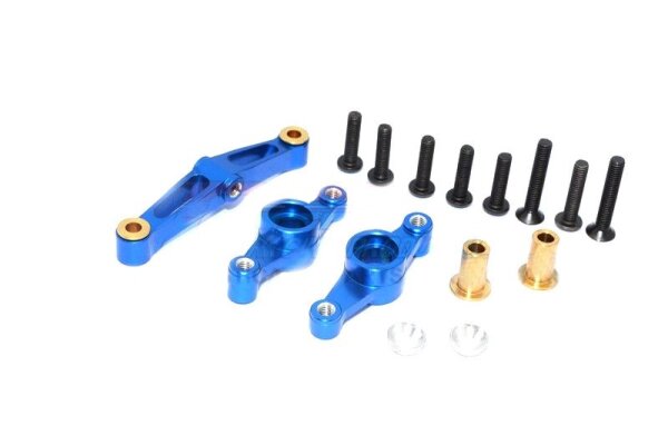 Aluminium Lenkungs-Set blau