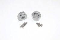 Aluminium Hex Adapter 12x7mm silber