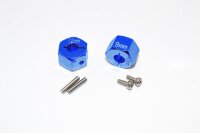 Alu Sechskant-Radmitnehmer-Set 12x9mm blau (2)