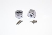 Aluminium Hex Adapter 12x9mm silber