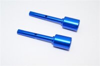 Aluminium Antriebswellen Mitnehmer mitte blau