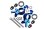 SLVR Aluminium Lenkhebel Set vorne oversized blau