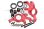 Aluminium Lenkhebel Set vorne oversized rot