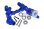 Aluminium Lenk-Set blau