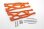 Aluminium Querlenker unten v/h orange
