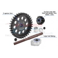 Hauptzahnrad 40Cr Carbon-Stahl M1.5 33Z & Motorritzel 13Z