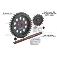 Hauptzahnrad 40Cr Carbon-Stahl M1.5 35Z & Motorritzel 19Z