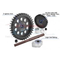 Hauptzahnrad 40Cr Carbon-Stahl M1.5 35Z & Motorritzel 30Z