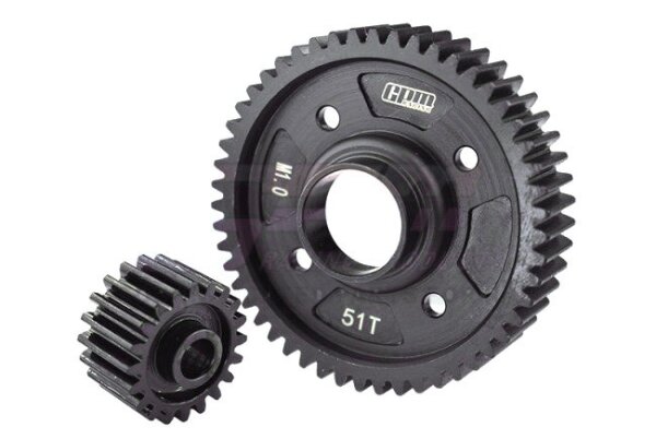 Medium Carbon Stahl Ausgangszahnrad Diff mitte 51/20T