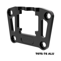 Alu Bulkhead-Halterung hi verstärkt schwarz