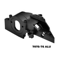 Alu Motorhalter Schnellwechsel schwarz