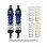 Alu-Dämpfer einstellbar v/h 87mm +Federn blau (2)