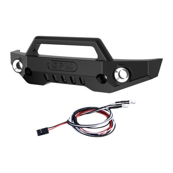 Alu-Bumper vorn schwarz mit LED
