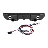 Alu-Bumper hinten schwarz mit LED