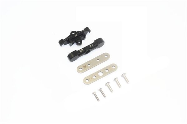 SLVR Aluminium Querlenkerhalter unten hinten schwarz