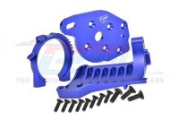 Aluminium Motorbefestigung blau