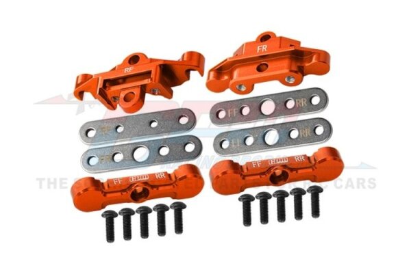 Aluminium Querlenkerbefestigung unten v/h orange