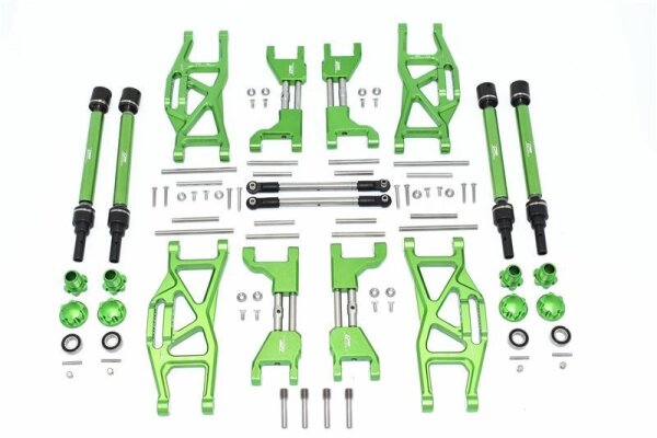 SLVR Aluminium Aufhängungs-Set komplett v/h grün