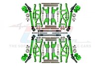 Aluminium Aufhängungs-Set komplett v/h grün Wide-Kit